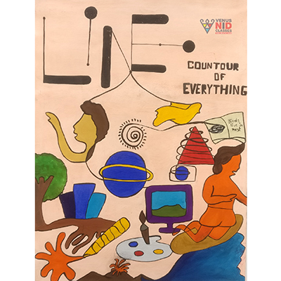 Editorial-style poster composition with strong typography